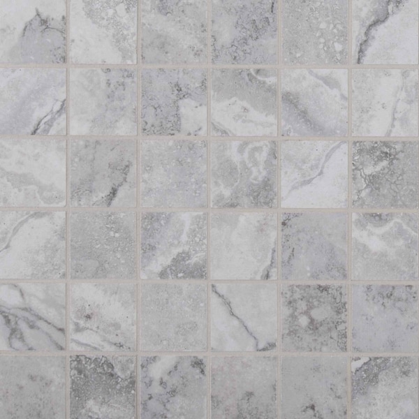 Msi Napa Gray SAMPLE Glazed Ceramic Mesh-Mounted Mosaic Tile ZOR-PT-0507-SAM - main